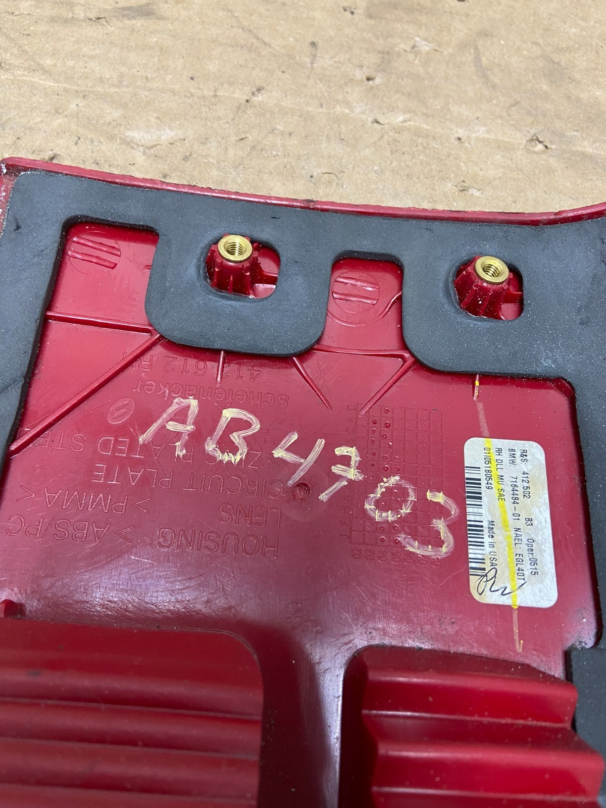 2004-2006 BMW X5 Right Passenger RH Side Inner Tail Light Oem AB4703 LK6