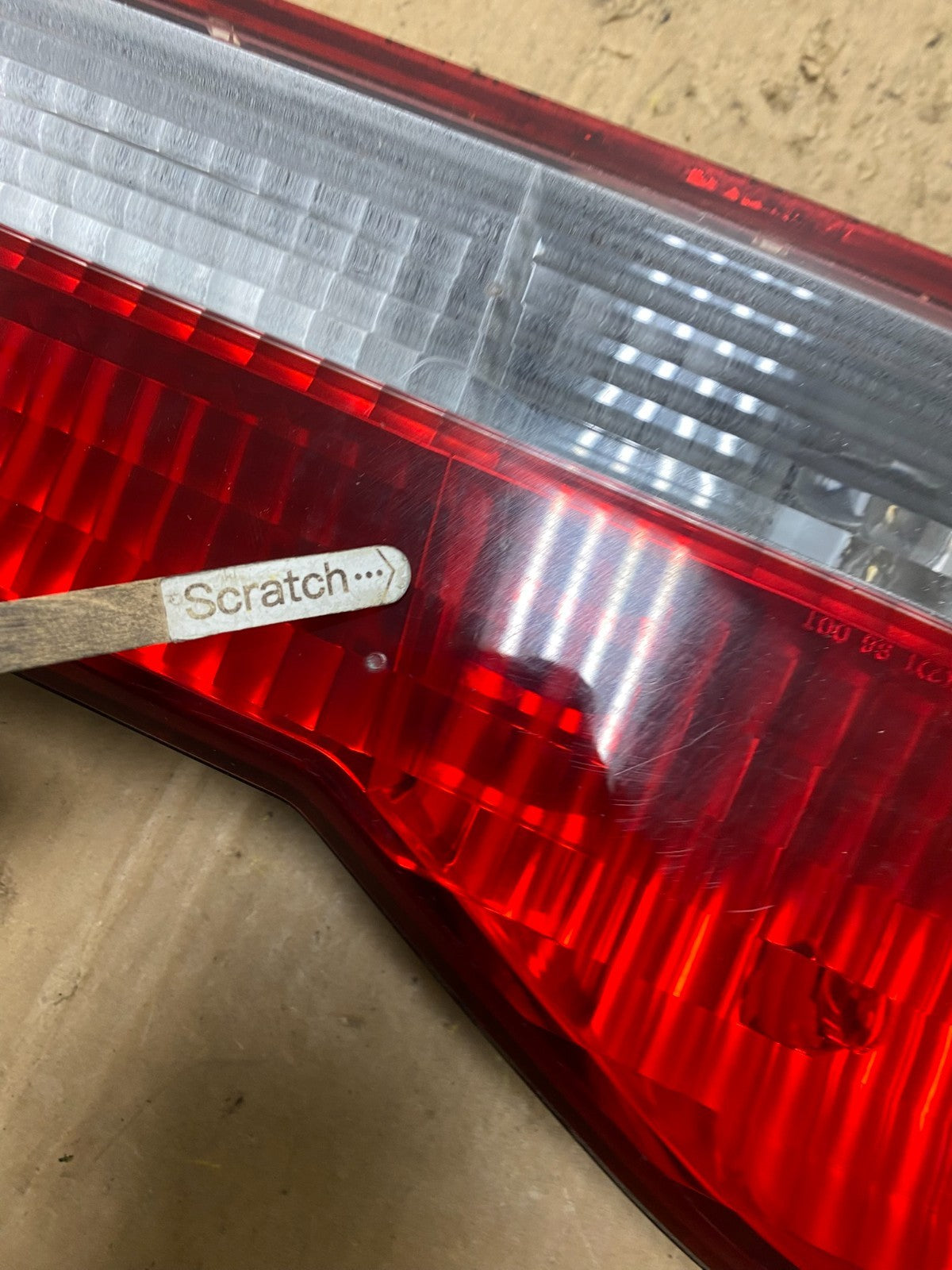 2001 to 2002 Honda Accord Left Driver LH Side Inner Tail Light OEM Q8713 DW5