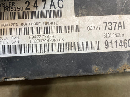 2008 Dodge Caravan 3.3L Engine Control Module p04727737ai af8979 DG2