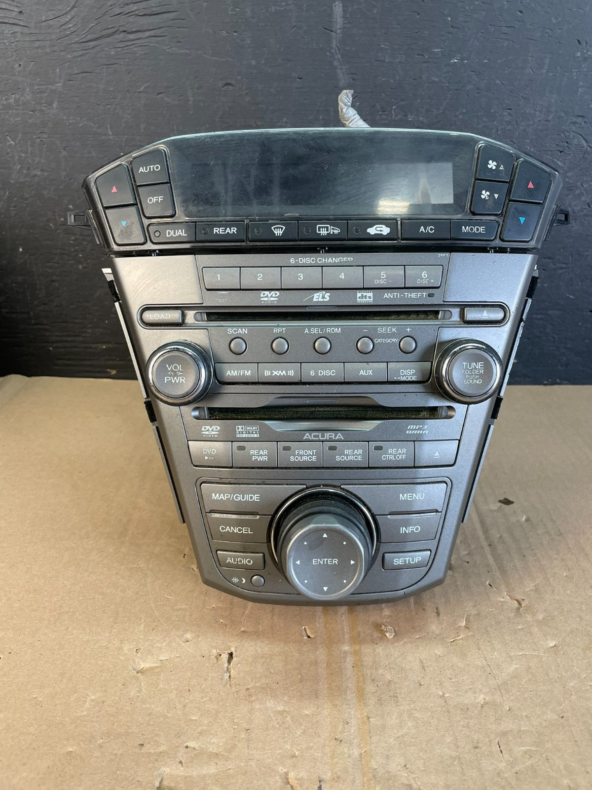 2007 to 2009 Acura Mdx Radio Stereo 6 CD Player Climate Control Pan AD5951DG0