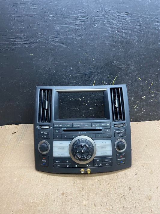 2006 - 2008 Infiniti FFX35 FX45 Radio Climate Control Panel Bezel Z0217 DG0