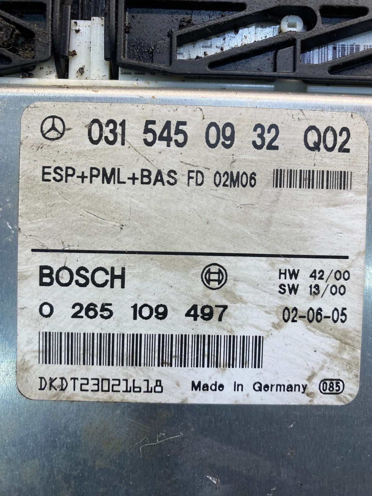 2000 - 2006 Mercedes CL500 S320 S430ABS ESP Control Module Unit OEM ab7314 DG2
