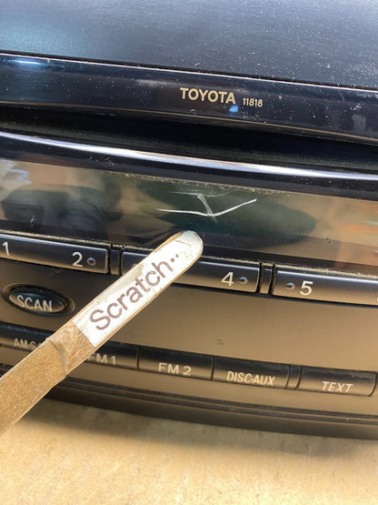 2006 to 2008 Toyota Sienna AM FM CD WMA Mp3 Radio Receiver AH5042 DG1