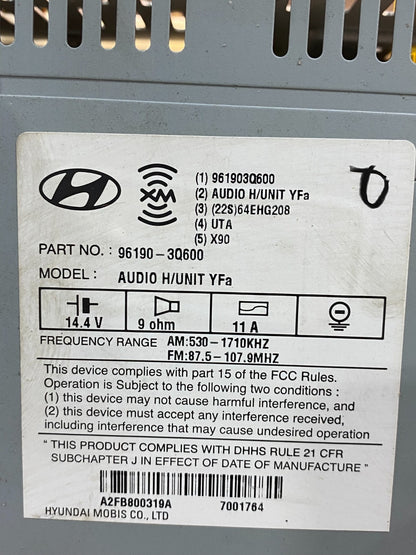 2012 to 2014 Hyundai Sonata Radio CD Player Screen Display AI5122 DG6