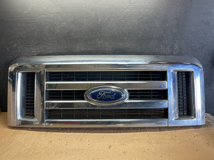 2008 to 2014 Ford Econoline E150 E250 Front Upper Chrome Grill Grille Y9709 DG0