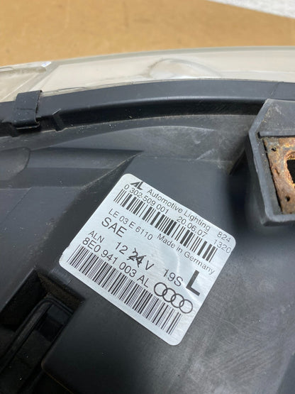2006 2007 2008 Audi A4 Headlight Halogen Left Driver LH Side AE0378 DW10