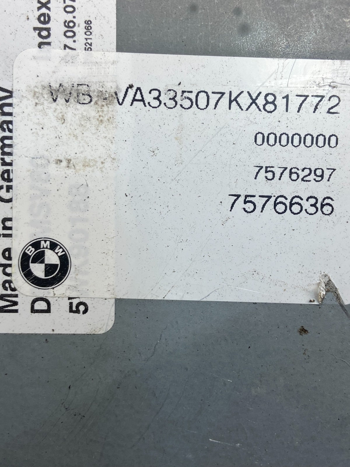 2007 - 2011 BMW 328i 128i E90 ECM ECU Engine Computer 7576636 AE2499 DG2