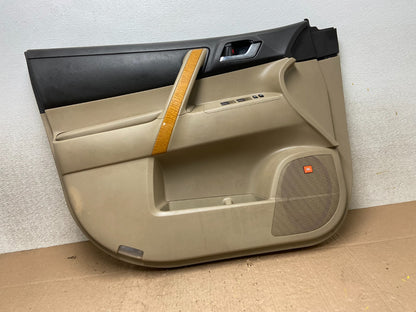 2008-2010 Toyota Highlander Front Left Driver LH Door Trim Cover Panel Y3203 DG0