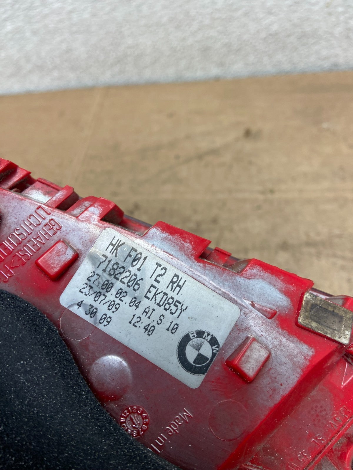 2009 - 2012 Bmw 7-Series F01 F02 750i Right Passenger Inner Tail Light Y6032 DW6