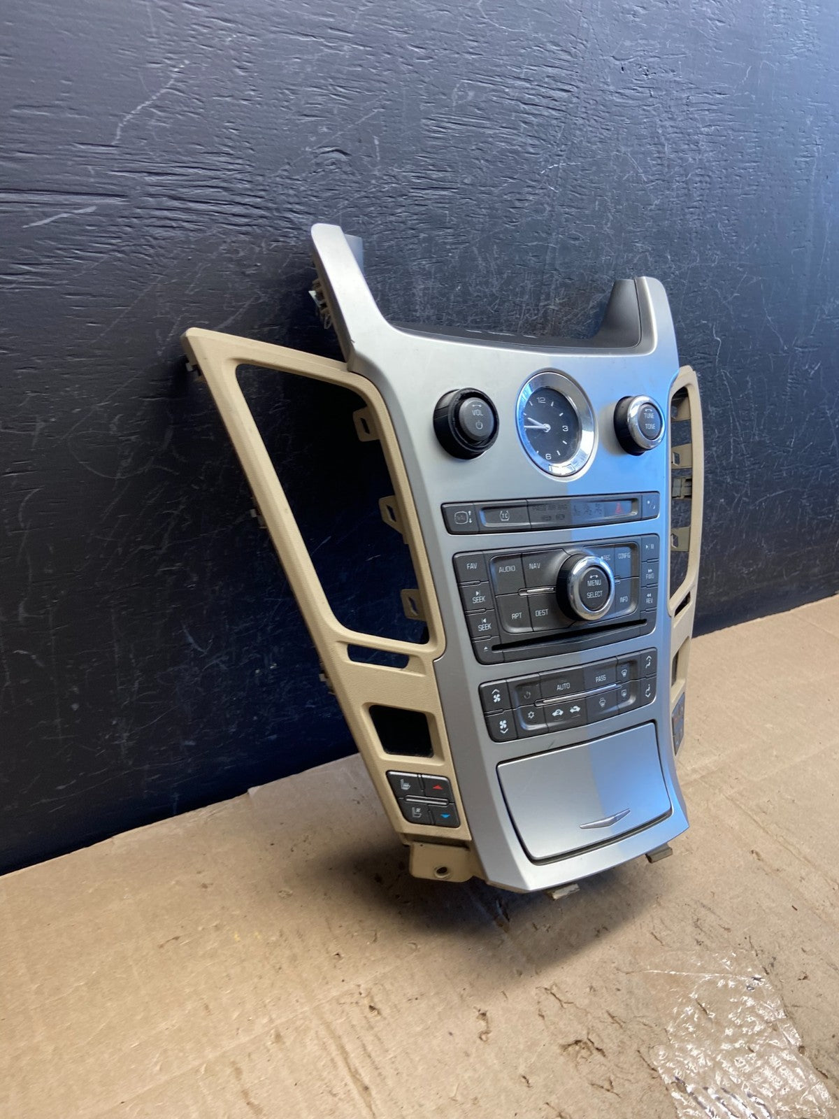 2008-2012 Cadillac CTS A/C Heater Radio Climate Control Panel Bezel OE AE1996 DG3