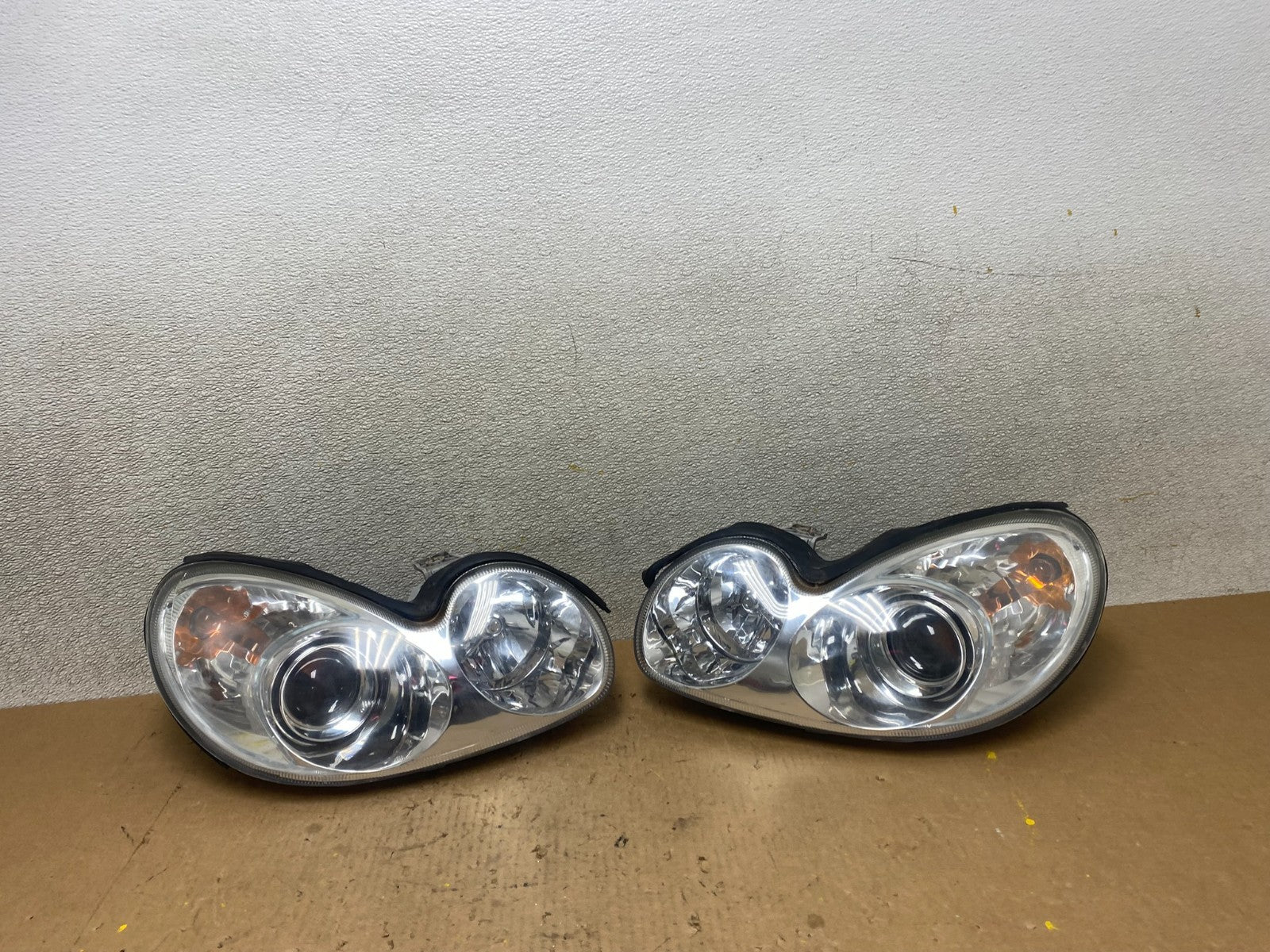 2002 - 2005 Hyundai Sonata Left+Right Headlights Halogen Oem Z7887 DW0