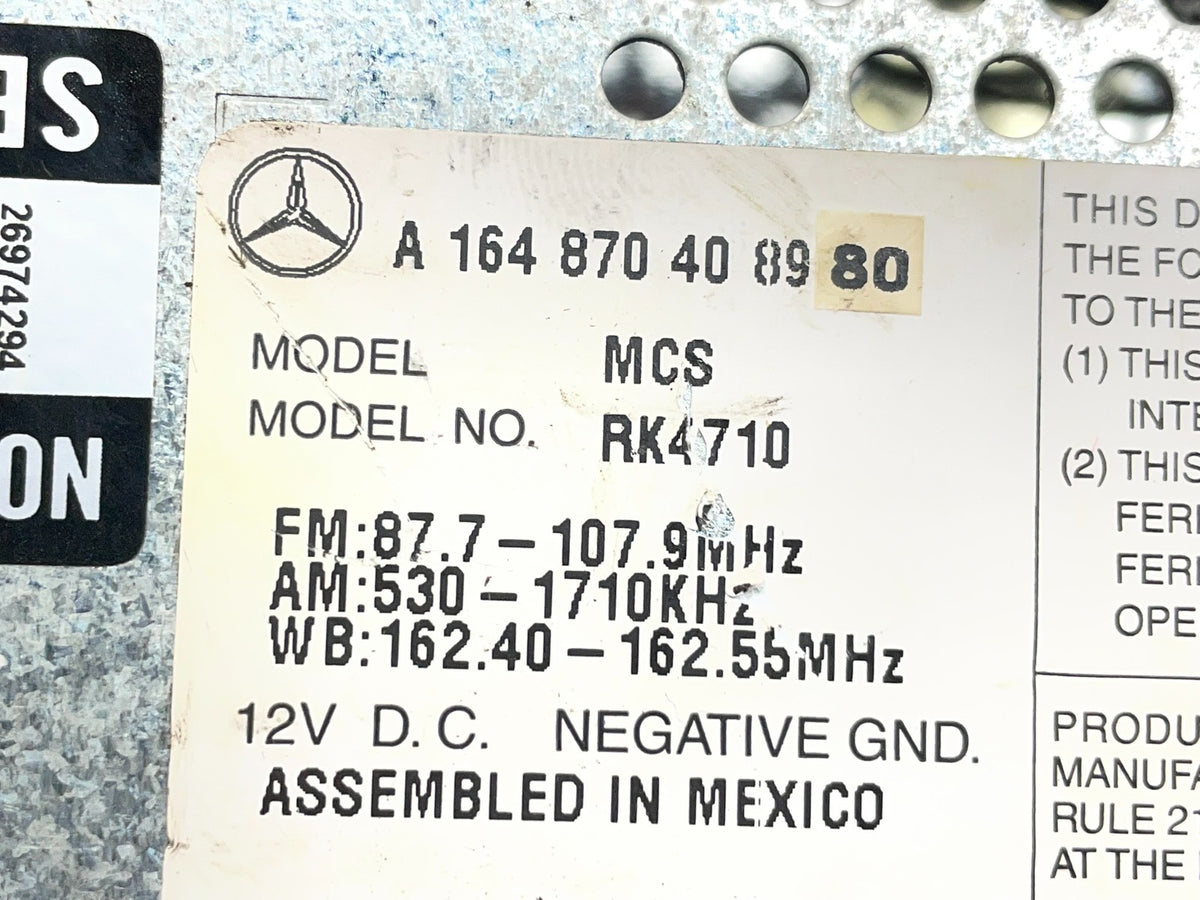 2006 2007 2008 Mercedes ML350 GL450 Radio Navigation Screen Display AI0555 DG10