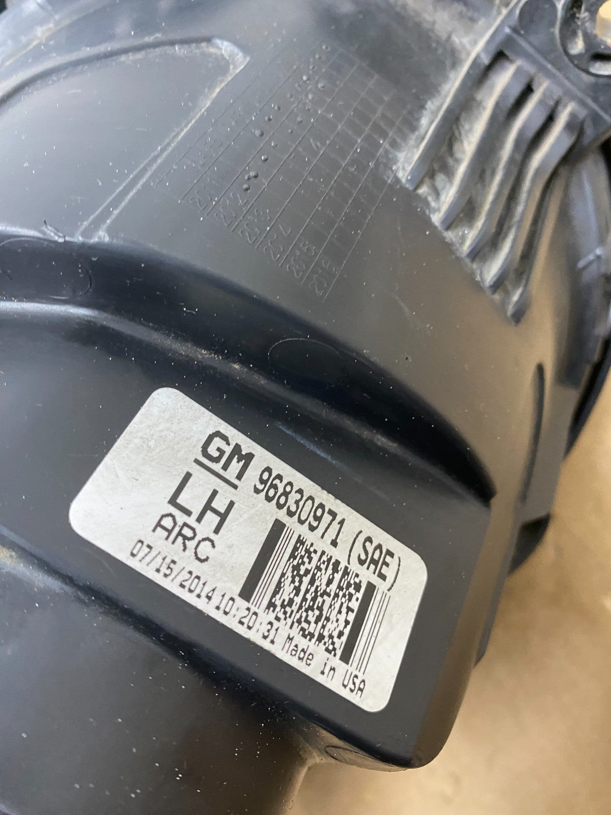 2012 to 2015 Chevrolet Sonic Left Driver LH Headlight OEM AC1747 DW8