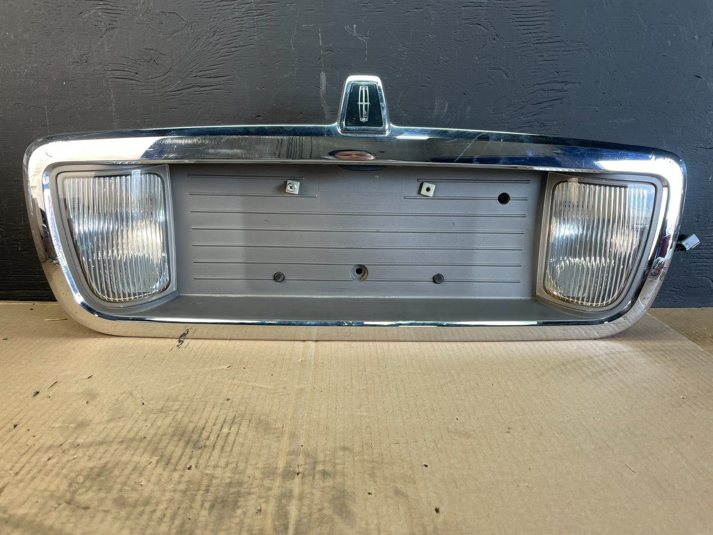 2003 to 2011 Lincoln Town Car Rear License Plate Trim Panel OEM AB7997 DG0
