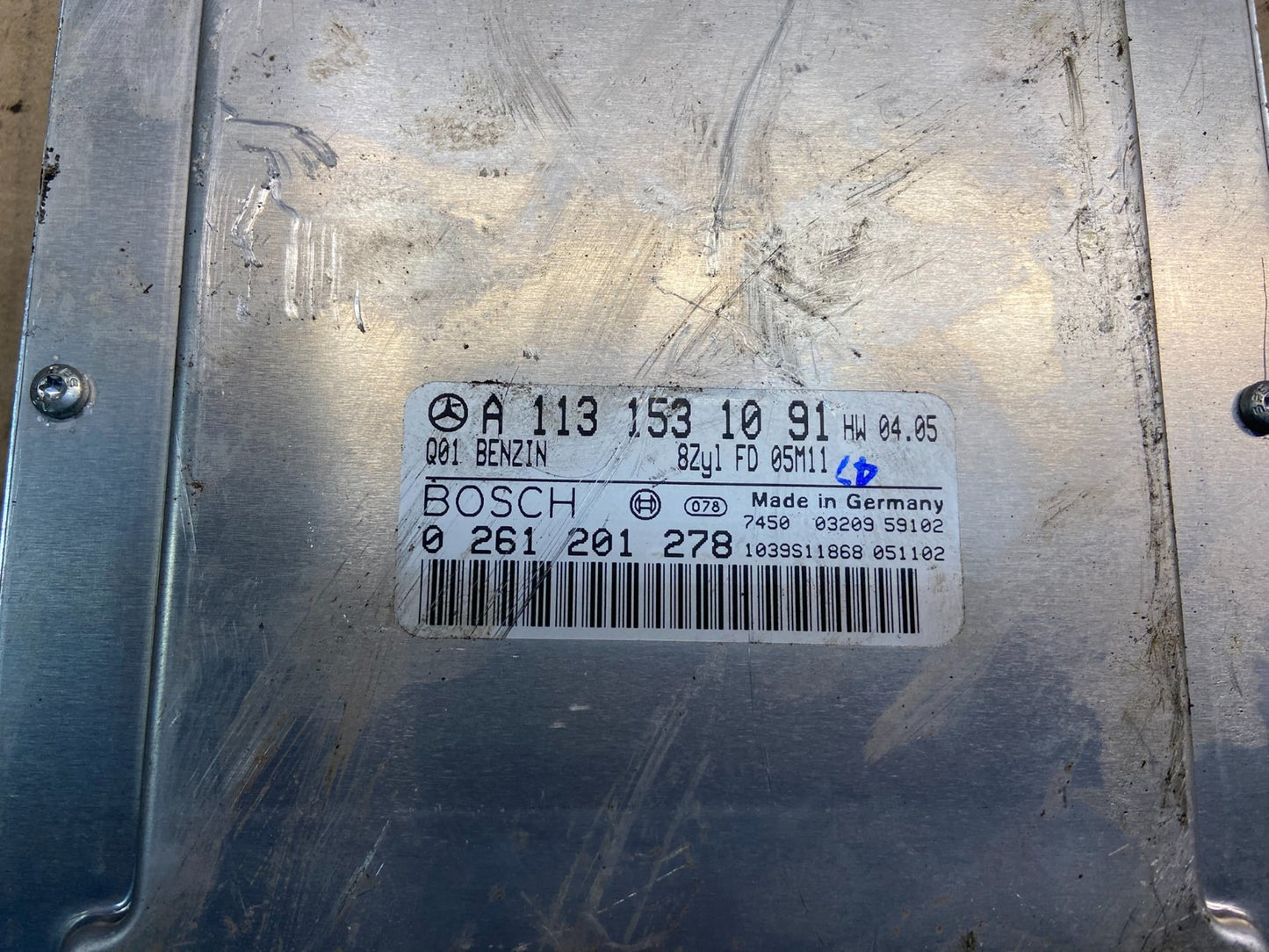 2003 to 2006 Mercedes S430 S500 ECU ECM Engine Control Module Unit AC0530 DG2