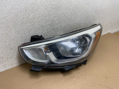 2015 to 2017 Hyundai Accent Left Driver LH Halogen Headlight AJ2409 DW2