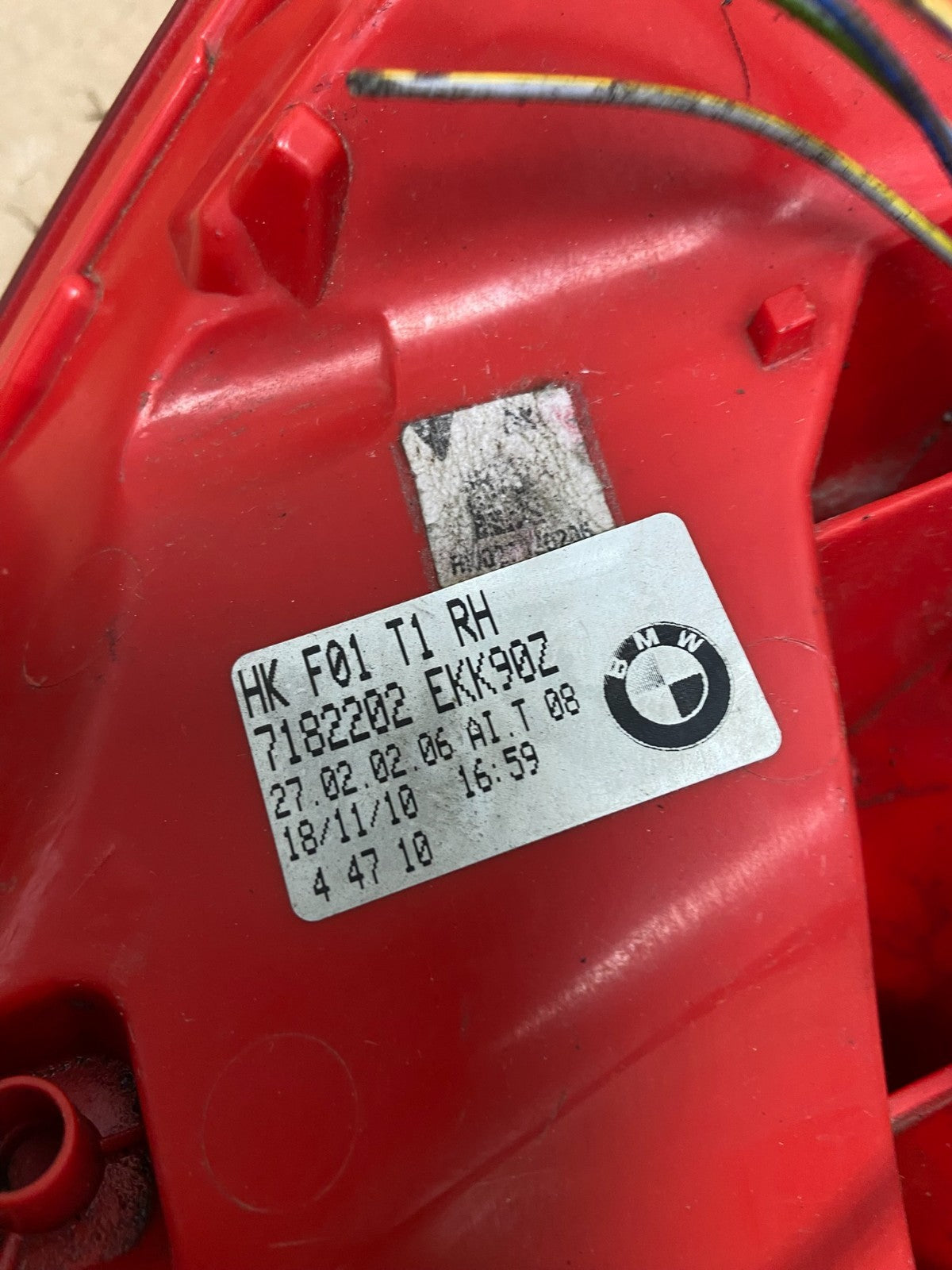 2009 to 2012 Bmw 7-Series F01 F02 750i Right Passenger Tail Light OEM AB0276 LK6