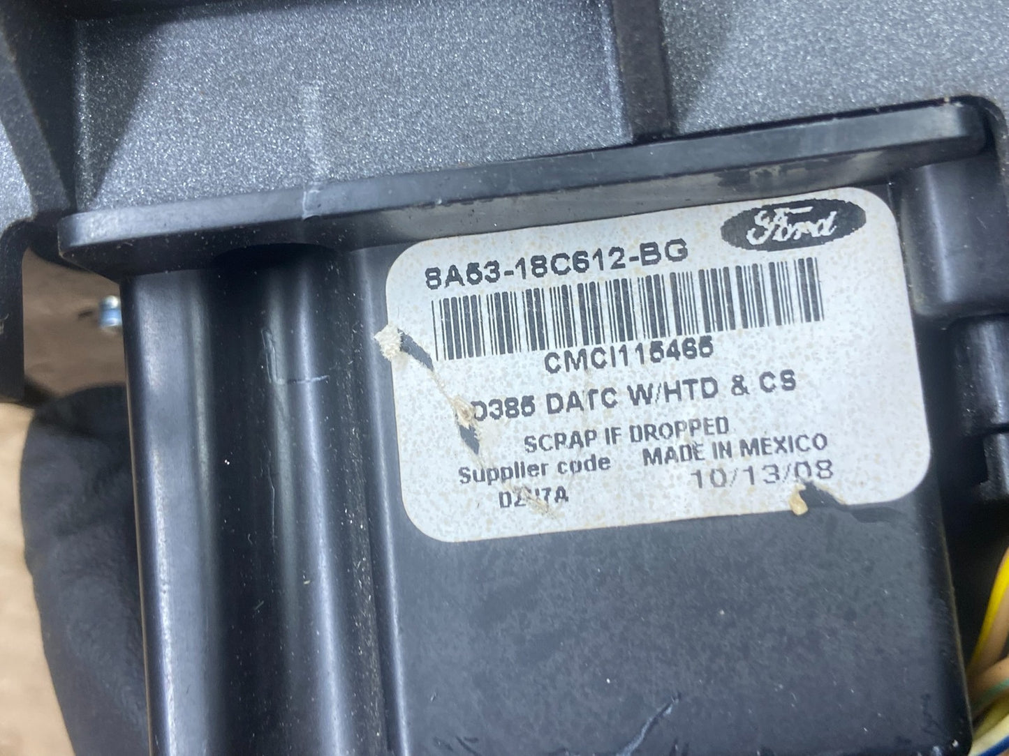 2009 to 2012 Lincoln MKS A/C Heater Dual Climate Control Panel OEM t8789 DG5