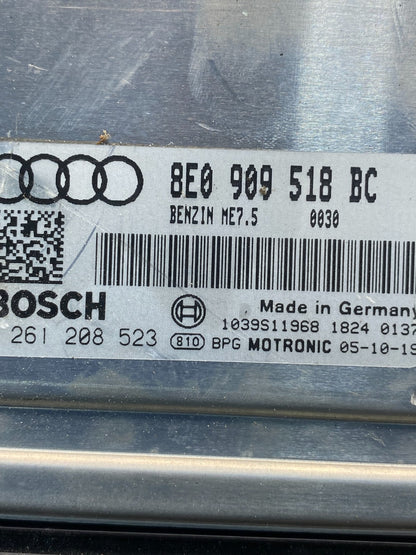 2005 2006 Audi A4 1.8L Engine Computer Ecu Pcm Ecm Pcu 8E0909518BC AE7428 DW2