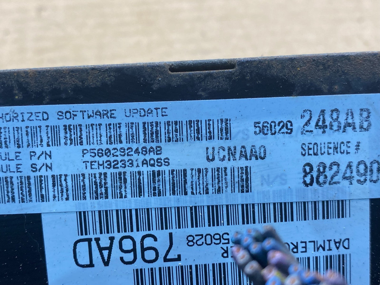 2004 Dodge RAM 1500 4.7L ECU ECM Engine Control Computer Module AD9820 DG2
