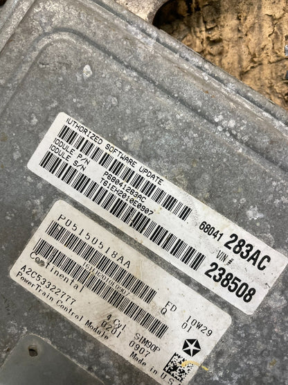 2010 Dodge Journey 3.5L ECU ECM Engine Computer Module x4168 DG3