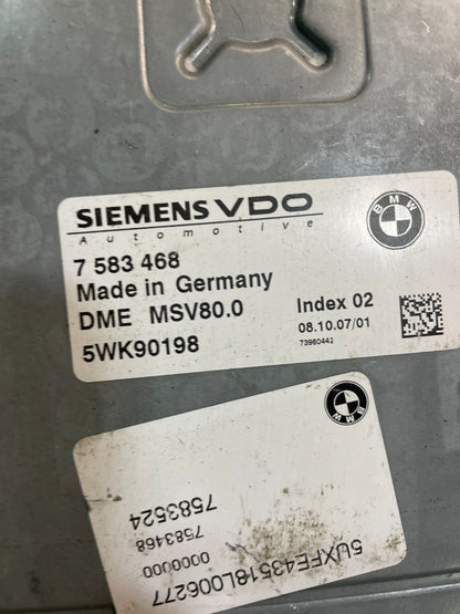 2007 to 2010 Bmw 323i Ecm Ecu Engine Computer OEM w6719 DG3