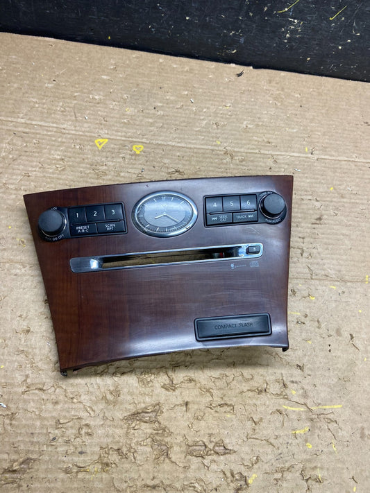 2008 2009 2010 Infiniti M35 Radio Clock Control Panel Plate W6320 DG0