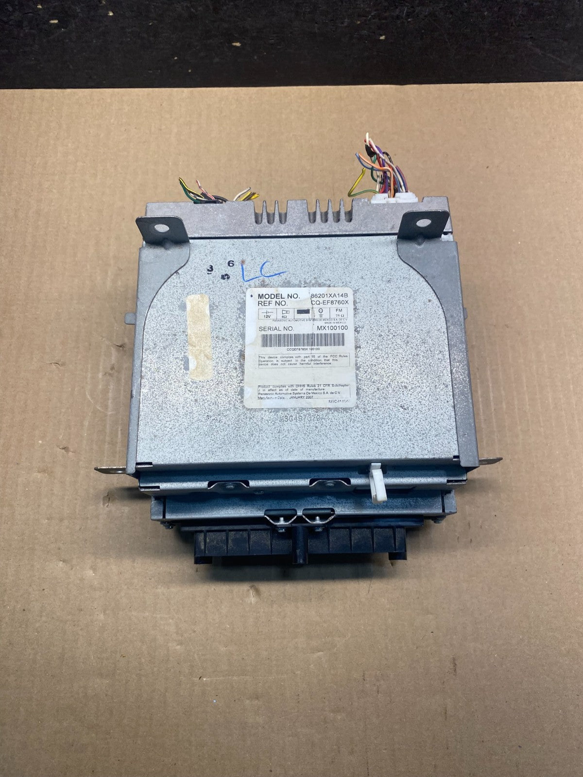 2008 to 2009 Subaru Tribeca CD Player Radio Receiver Control AG3796 DG3