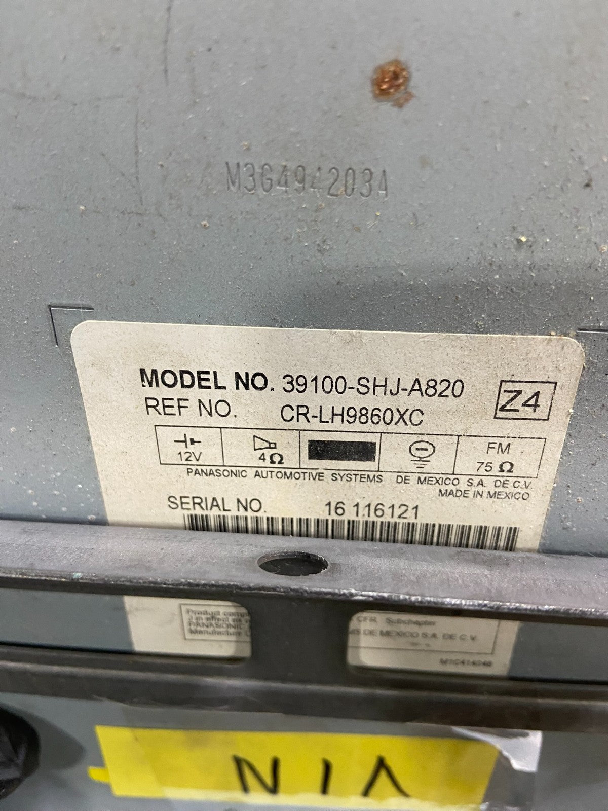 2005 to 2010 Honda Odyssey Am Fm Cd Player Radio Receiver y7445 DG6