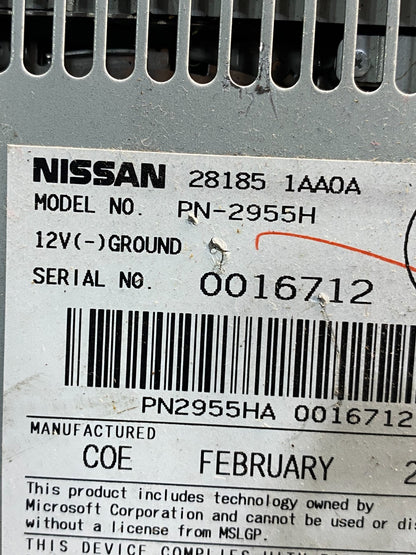 2009-2010 Nissan Murano AM FM Radio 6 CD Control Panel ad3661 DG6