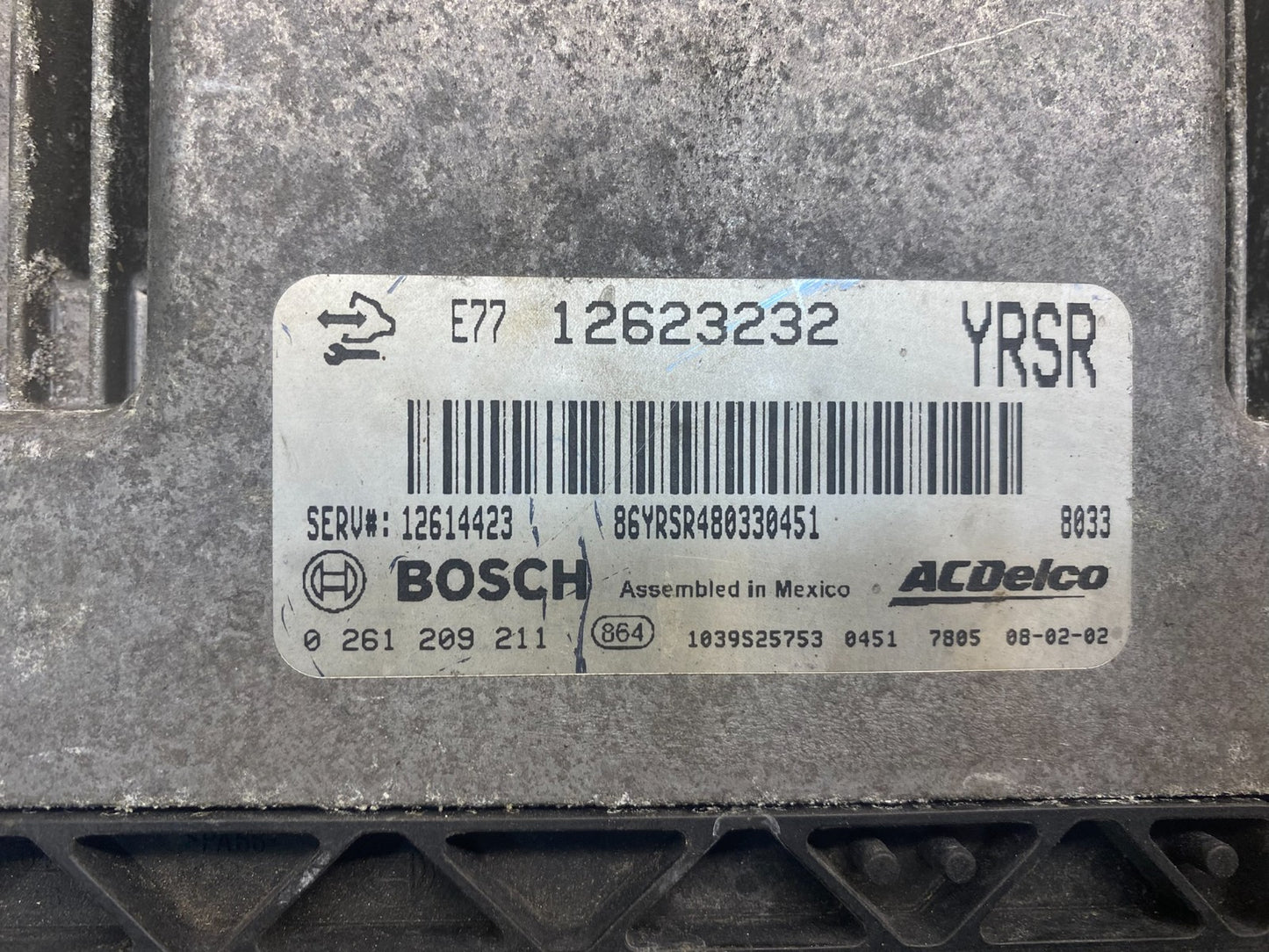 2008 2009 Cadillac CTS Engine Computer ECU Control Module ECM AD1462 DG2