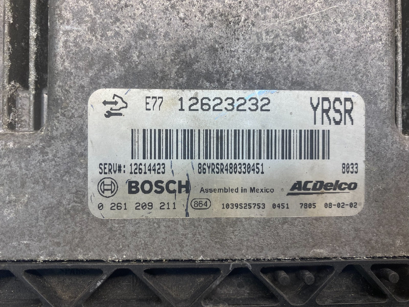 2008 2009 Cadillac CTS Engine Computer ECU Control Module ECM AD1462 DG2
