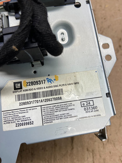 2008 to 2012 Cadillac SRX CTS Audio Radio Screen Display Player Oem AB1765 DG5