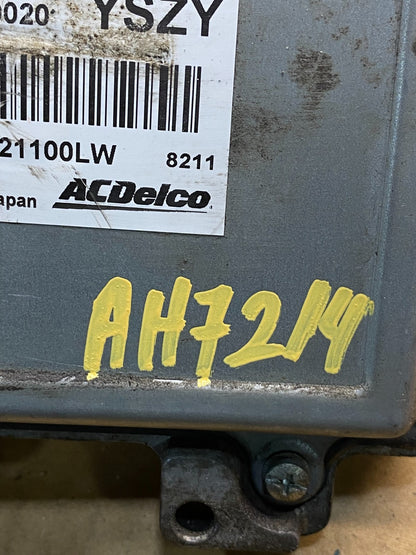 2007 to 2013 Chevrolet Silverado Yukon Engine Control Module ECM ECU AH7214 DW3