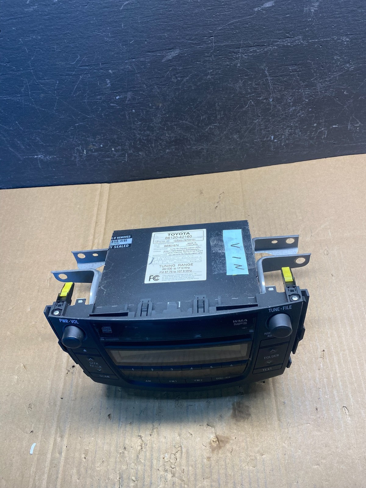 2006 to 2008 Toyota RAV4 Audio Equipment Radio Receiver AD1737 DG3