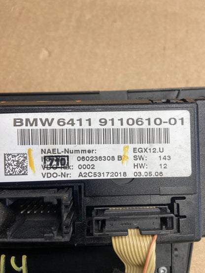 2006-2009 BMW 323i 330i 335i AC Heater Climate Control Panel AC6114 DG4