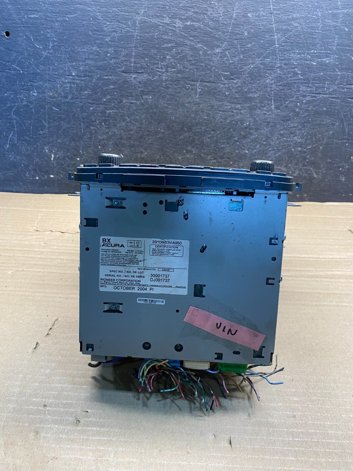 2005 to 2006 Acura Mdx Radio Stereo 6 CD Player Screen Display AH9926 DW3