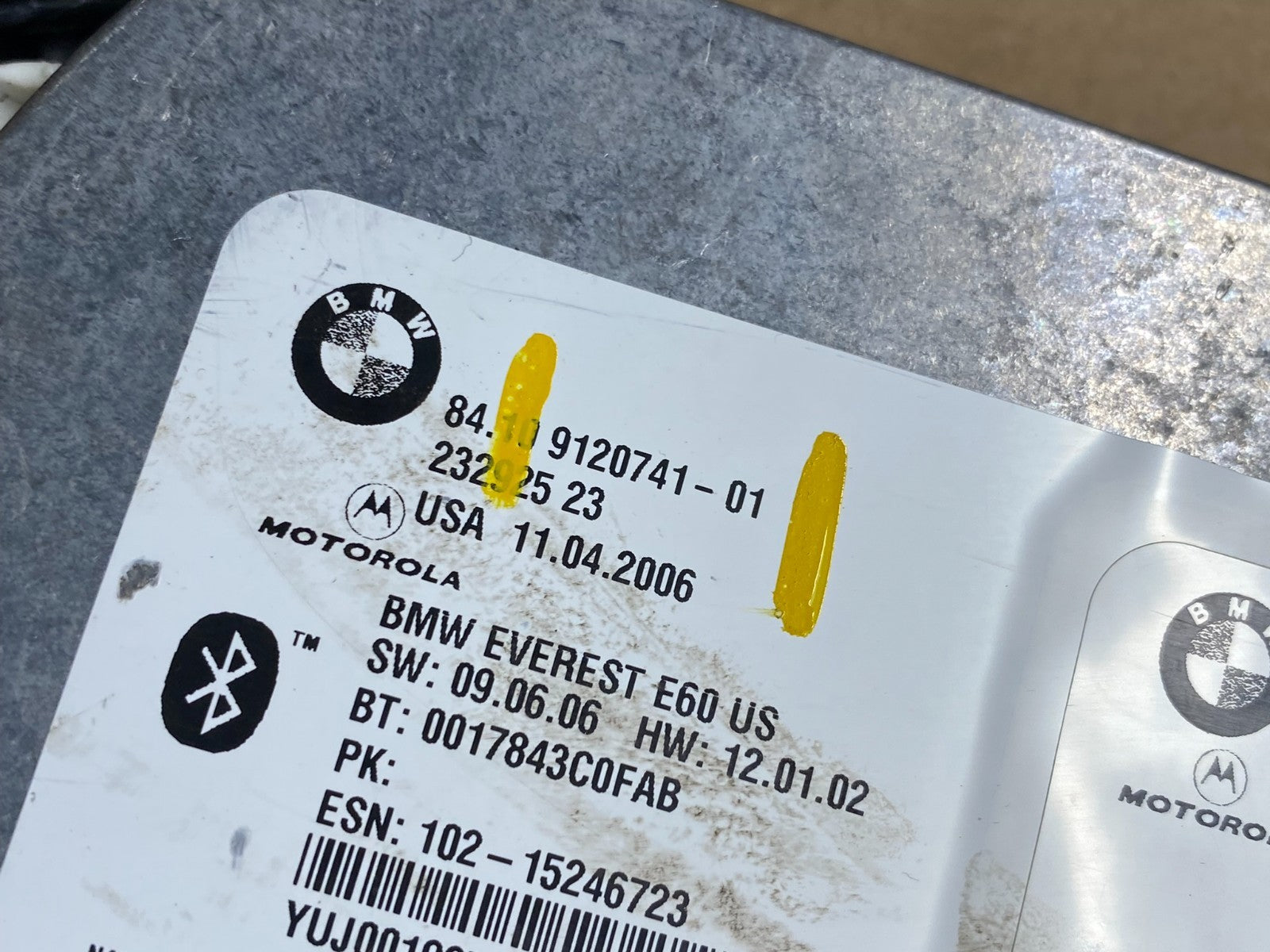 2004 to 2010 Bmw Bluetooth  Control Module Computer Telematics OEM t1278 DG4