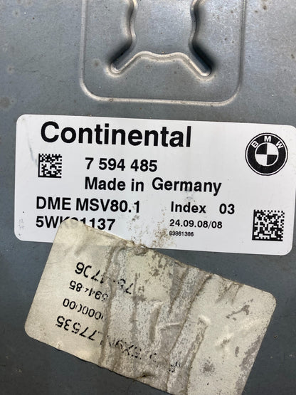 2007 to 2011 Bmw 328i Ecm Ecu Engine Computer Module AE6268 DW2