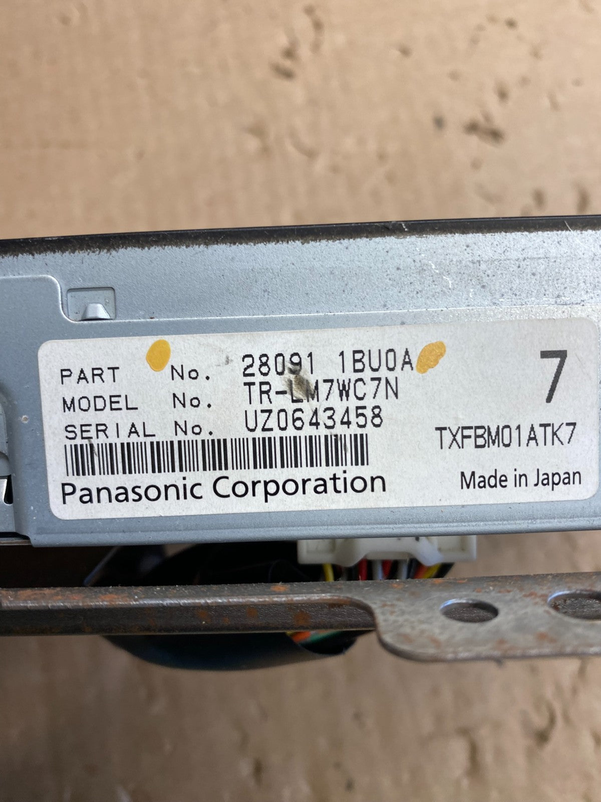2011 - 2012 Infiniti G35 Information Display Screen 280911BU0A AI6498 DW5