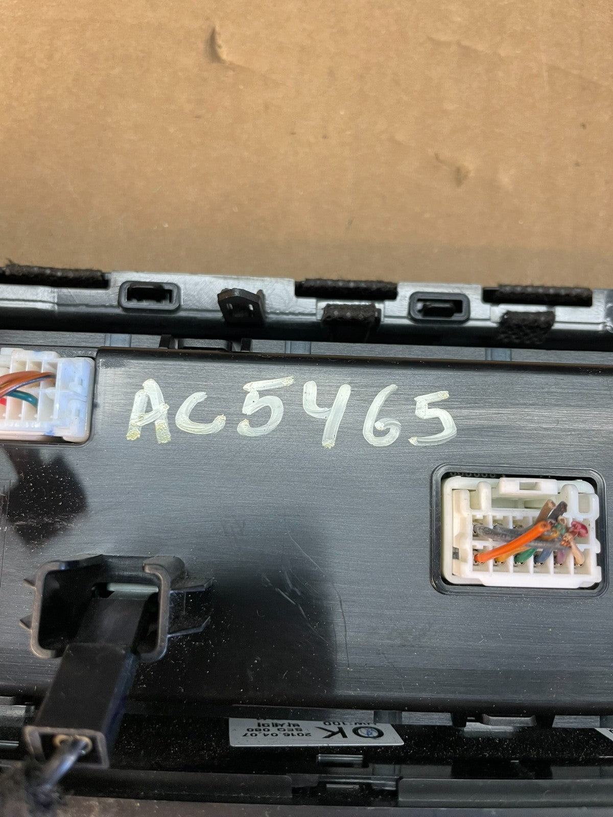 2015 to 2017 Hyundai Sonata Ac Heater Climate Control ac5465 DG10