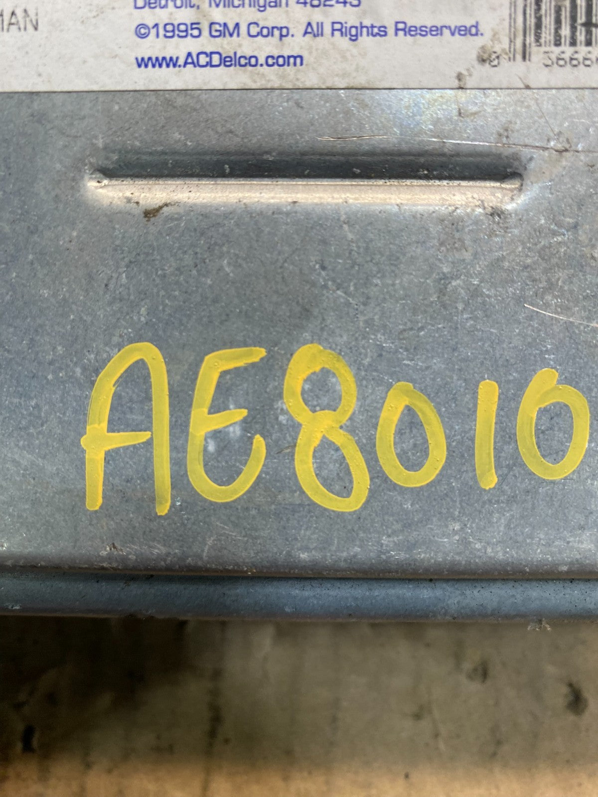 ACDelco Reman ECM Engine Control Module 19109048 AE8010 DG3