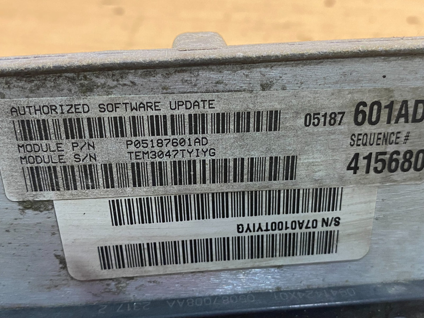 2008 Dodge Durango 5.7 Computer Engine Computer PCM ECU P05187601AD OE AD9442 DG2