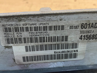 2008 Dodge Durango 5.7 Computer Engine Computer PCM ECU P05187601AD OE AD9442 DG2