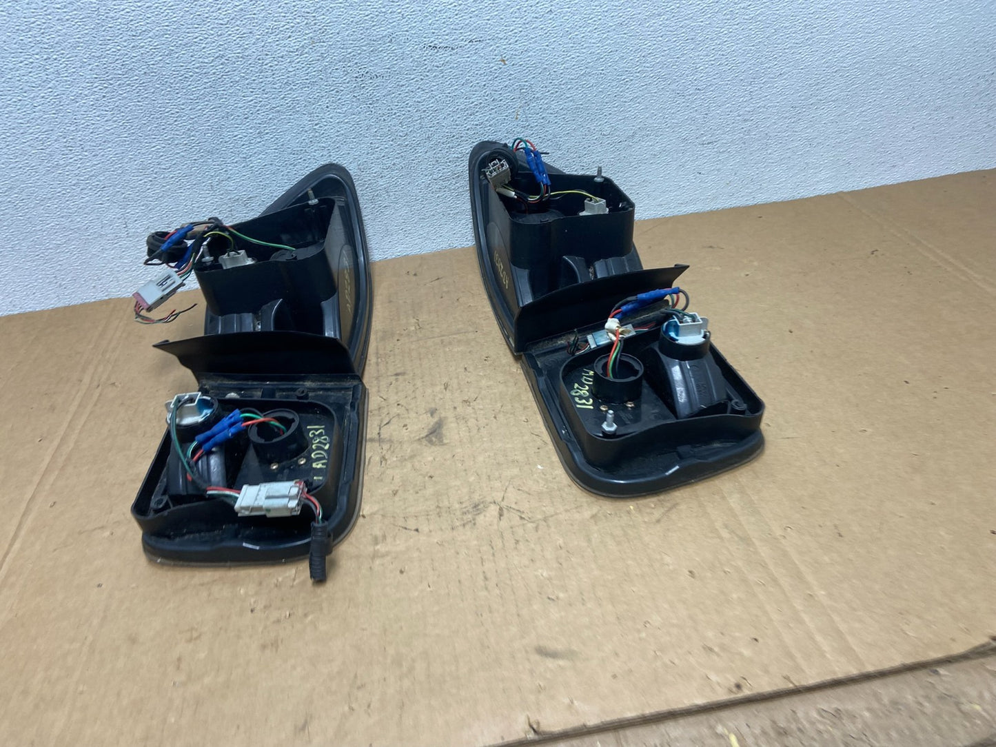 1992-1995 Honda Civic 2/4Dr Black Clear LED Tail Lights Lamps Left+Right AD28318
