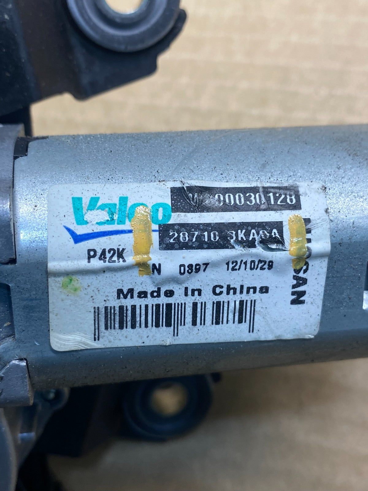 2013-2016 Nissan Pathfinder Back Door Rear Wiper Motor Wiper Blade af6713 DG6