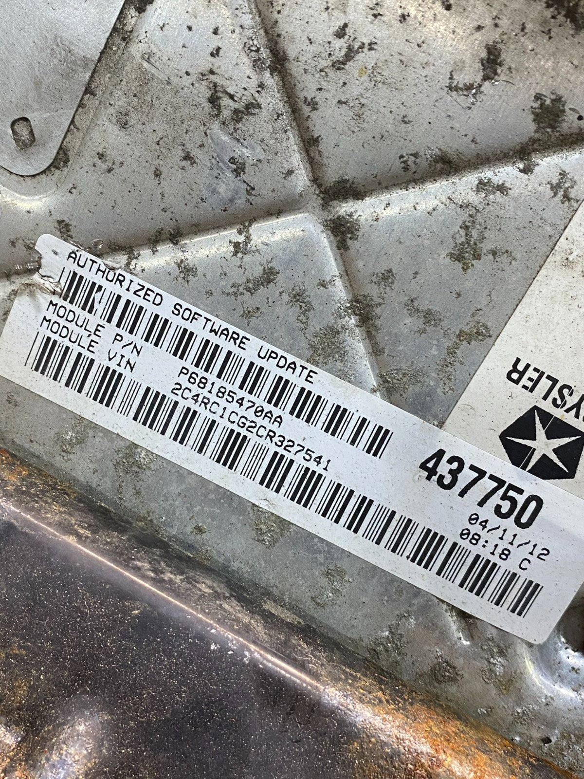 2012 Dodge Grand Caravan Town & Country ECM ECU Engine Computer AJ0273 DG2