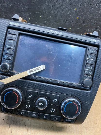 2011 to 2013 Nissan Altima Radio Cd Mp3 Player AUX Port Climate Control N5108 DG1