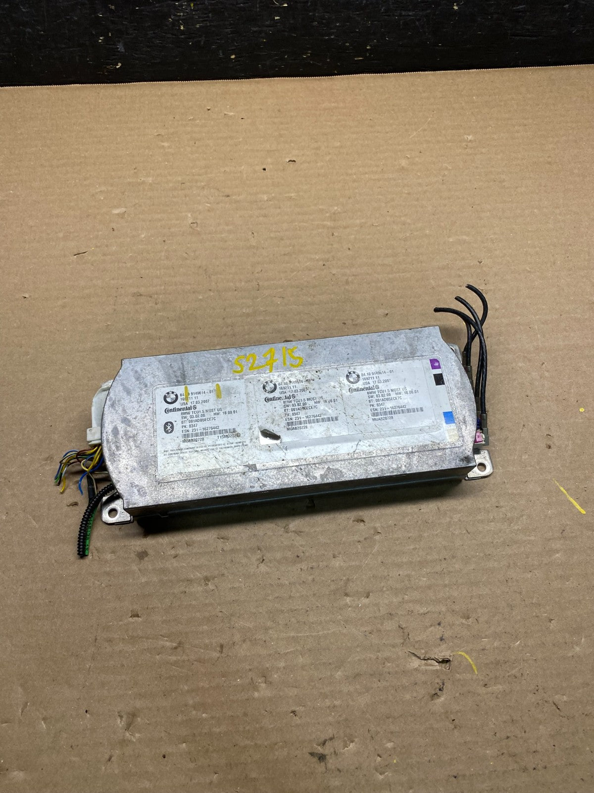 2006 2008 BMW 750i Bluetooth Telematics Communication Module S2715 DG0