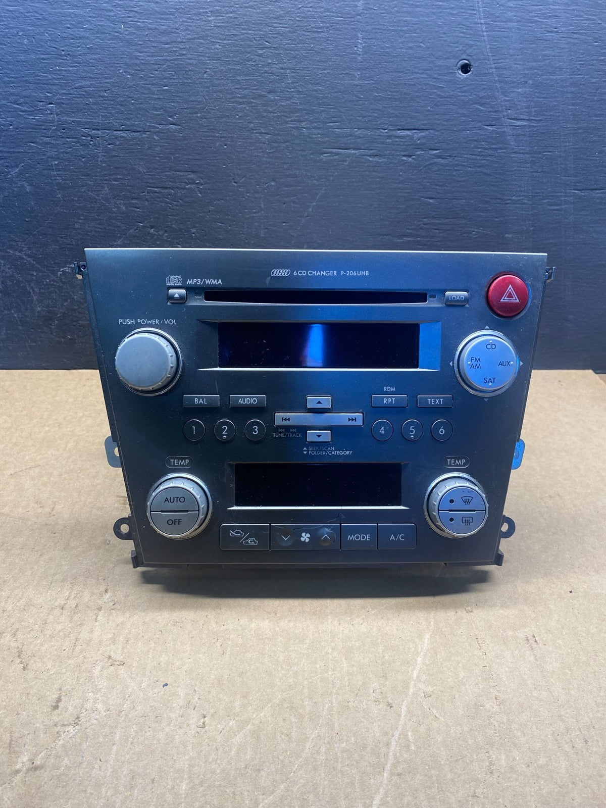 2007 2008 Subaru Legacy Outback Radio AC Heater Temperature Control Panel AC70840
